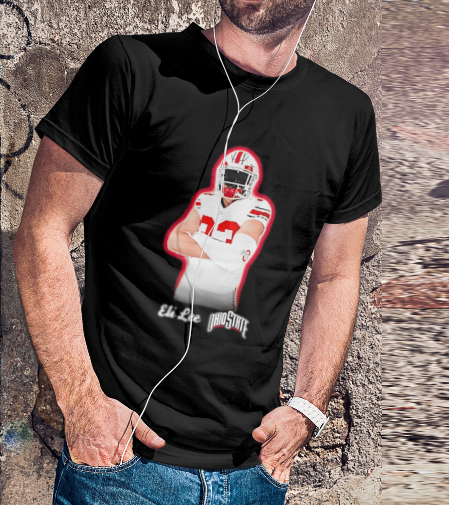 Ohio State Buckeyes Eli Lee 33 Football Player T-Shirt