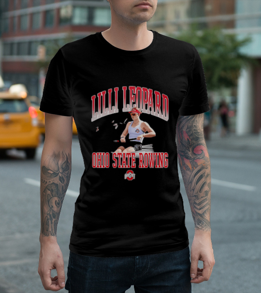 Lilli Leopard Ohio State Rowing T-Shirt