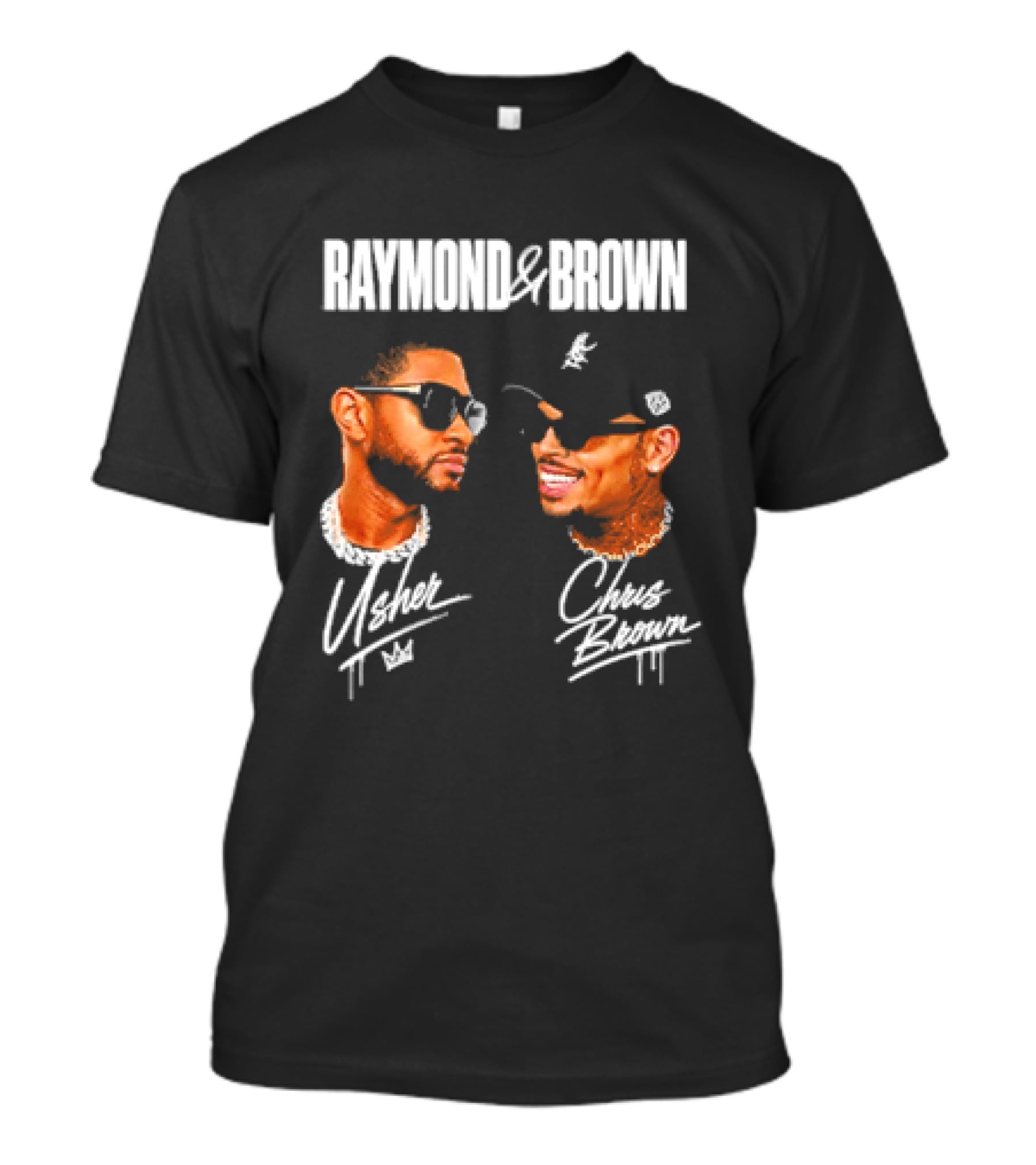 Raymond And Brown Usher Chris Brown Signatures T-Shirt