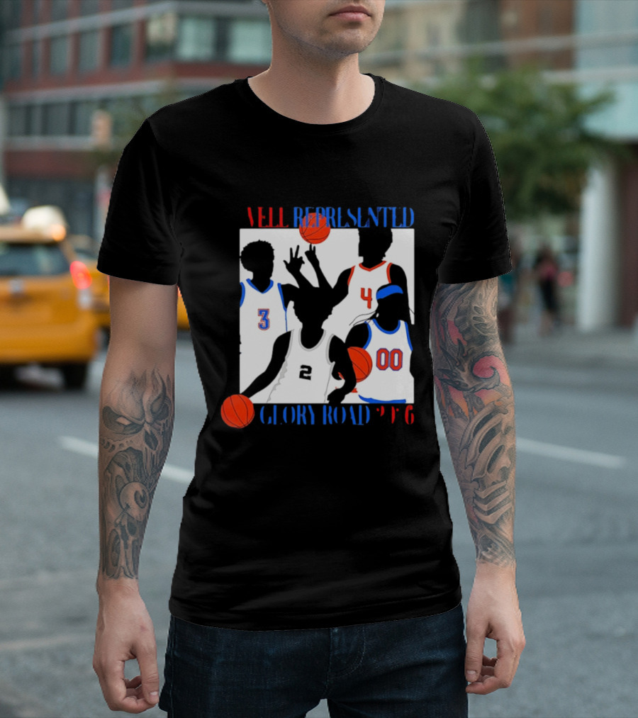 Well Represented Glory Road Basketball Team 2026 Number 3 4 2 00 T-Shirt
