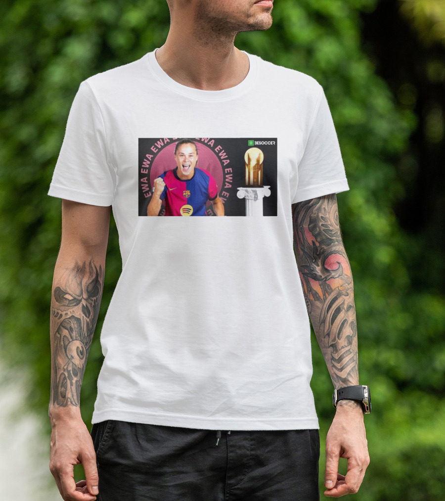 Ewa Pajor 2025 Gerd Muller Trophy Winner Barcelona FC BeSoccer T-Shirt