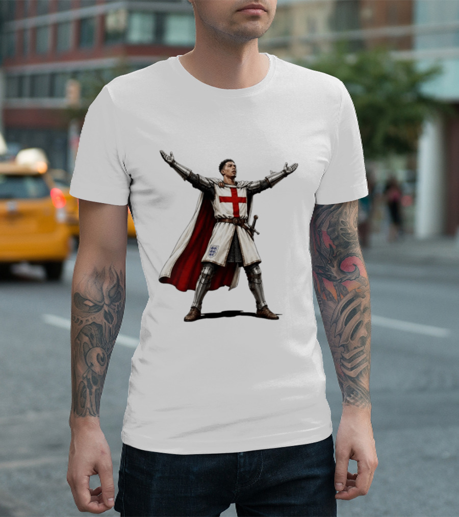 Jude Bellingham England National Football Knight Crusade Iconic Symbolism T-Shirt