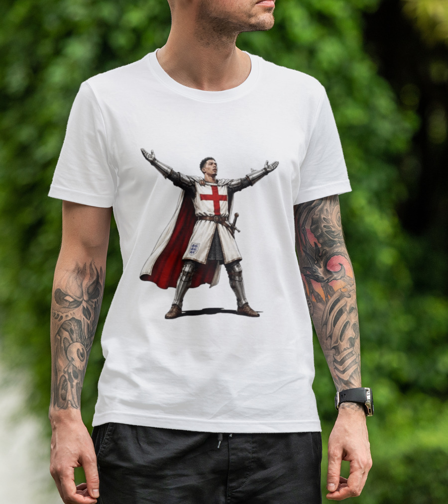 Jude Bellingham England National Football Knight Crusade Iconic Symbolism T-Shirt