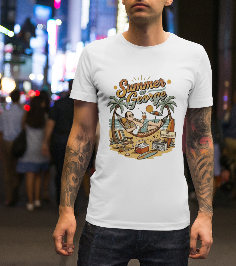 Summer Of George Seinfeld No Responsibilities Beach Relaxation T-Shirt