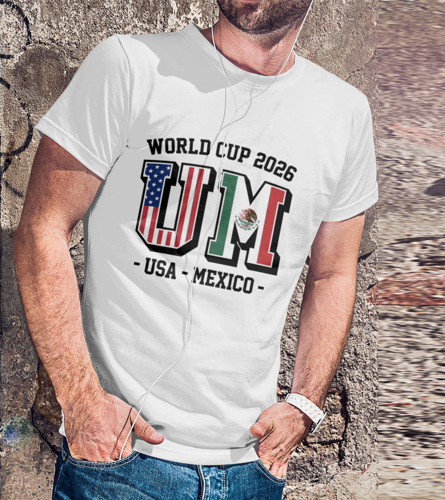 World Cup 2026 USA Mexico Flag UM T-Shirt