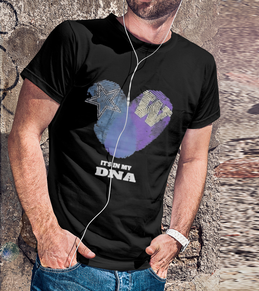 It's In My DNA Dallas Cowboys Star Symbol Fan Pride T-Shirt
