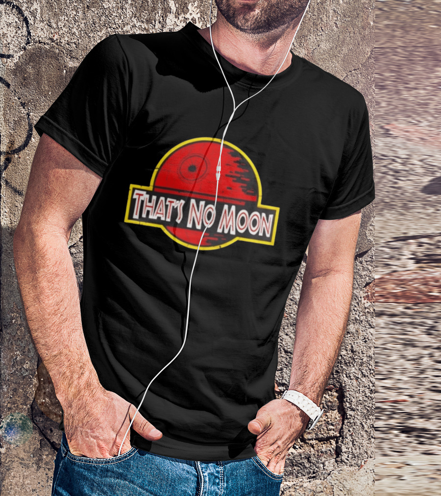 Death Star Jurassic Park That's No Moon Crossover Fan Merch T-Shirt