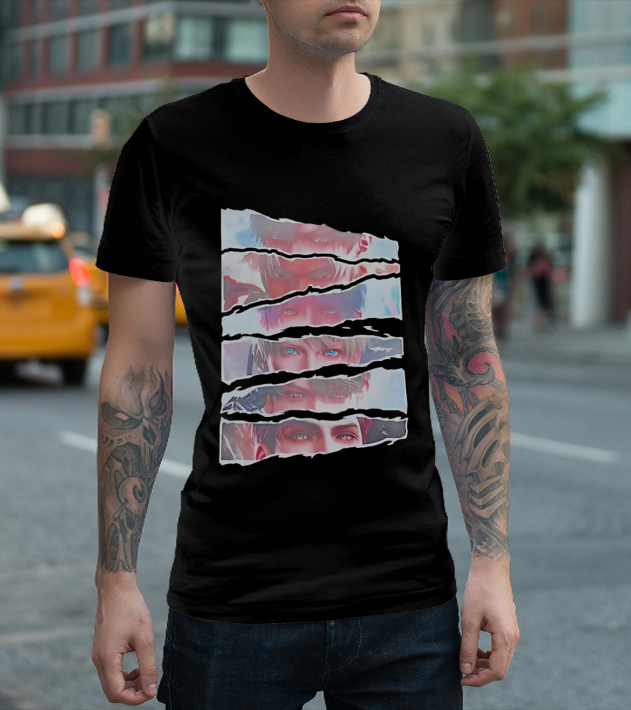 Love And Deepspace Otome Game Character Eyes Collage T-Shirt