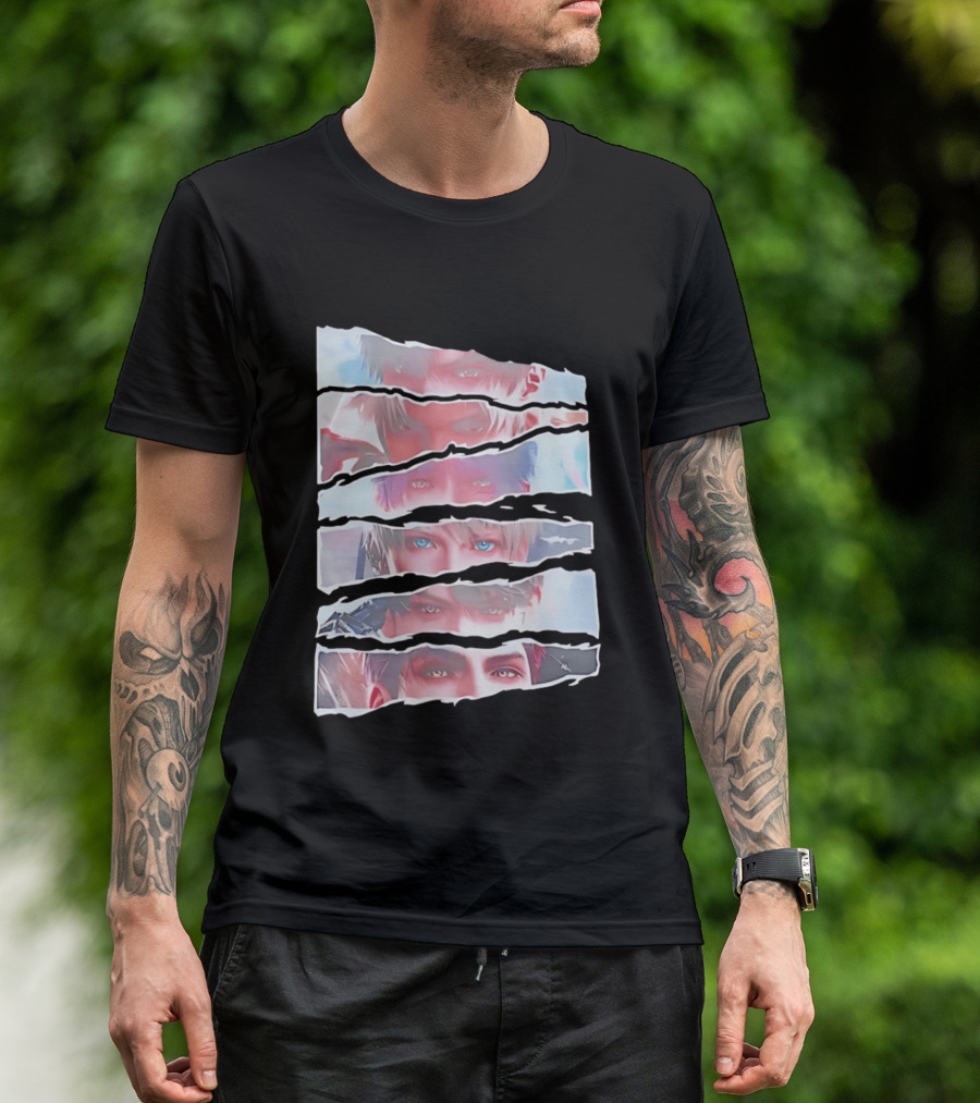 Love And Deepspace Otome Game Character Eyes Collage T-Shirt