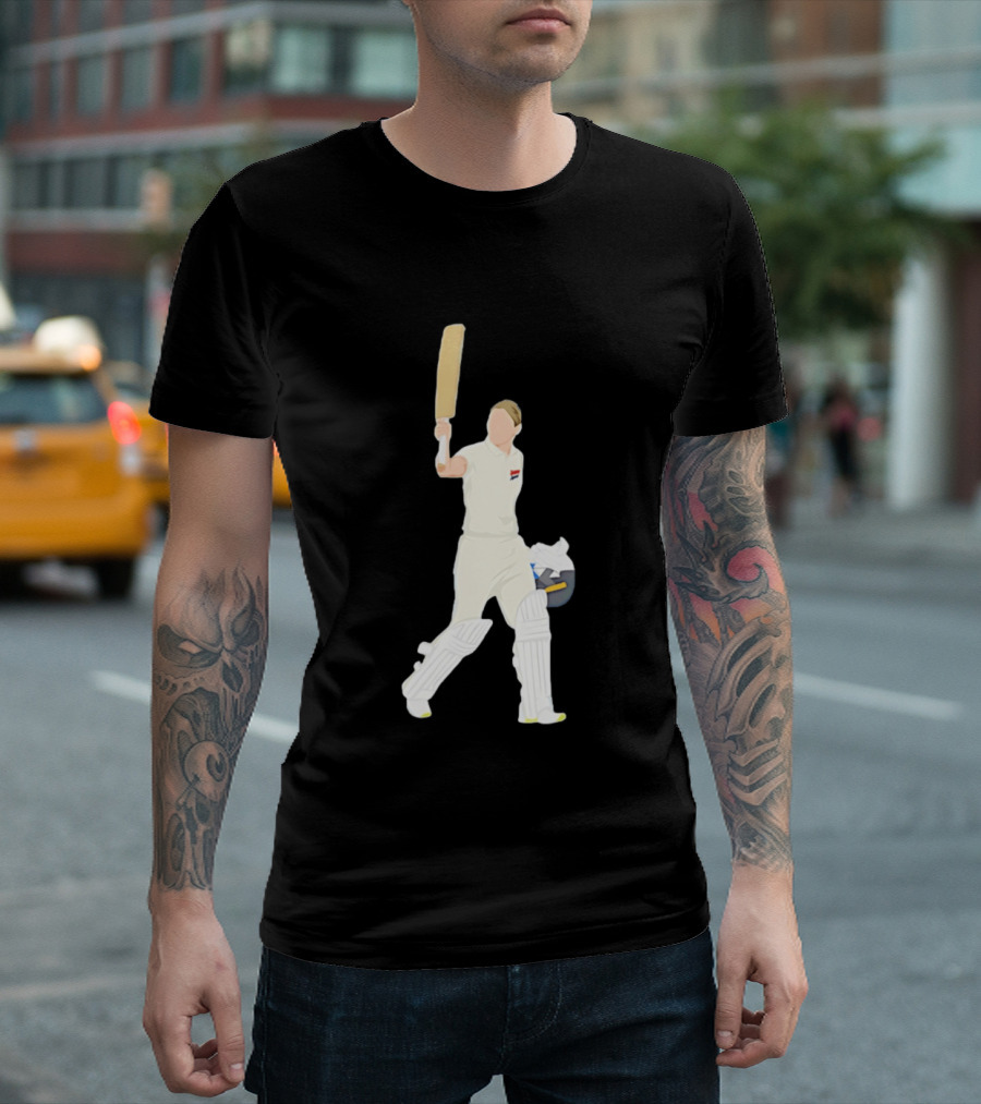 Steve Smith Celebrating Australian Cricket Icon Batter T-Shirt