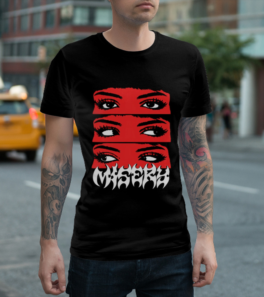 Misery Red Eyes Triple Stare T-Shirt
