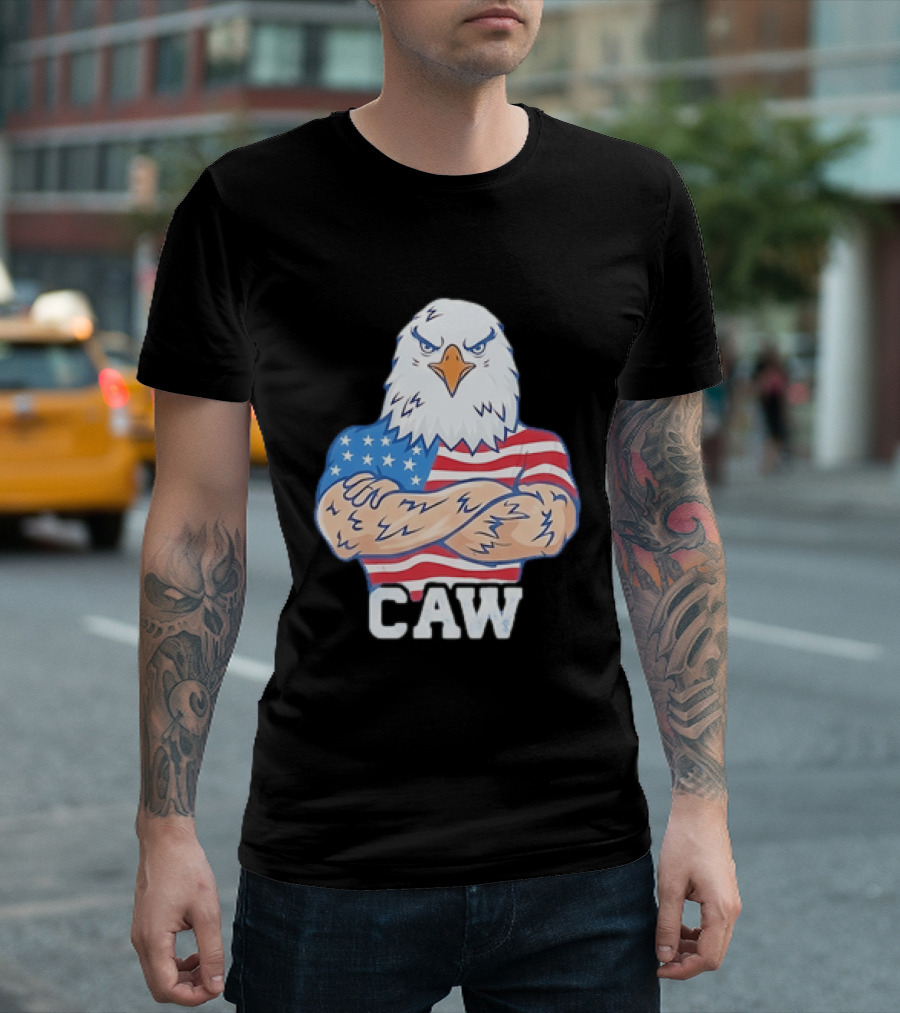 Pat McAfee Eagle Caw American Flag 4th Of July T-Shirt