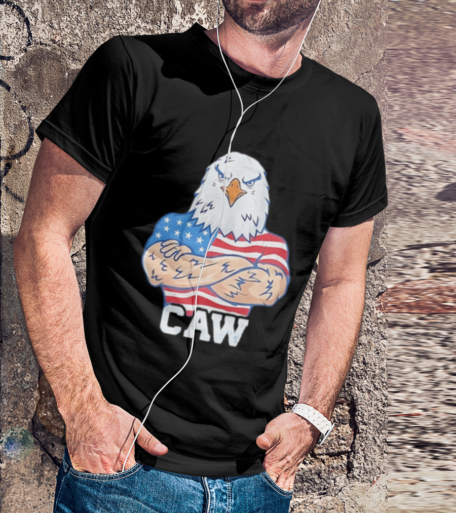 Pat McAfee Eagle Caw American Flag 4th Of July T-Shirt