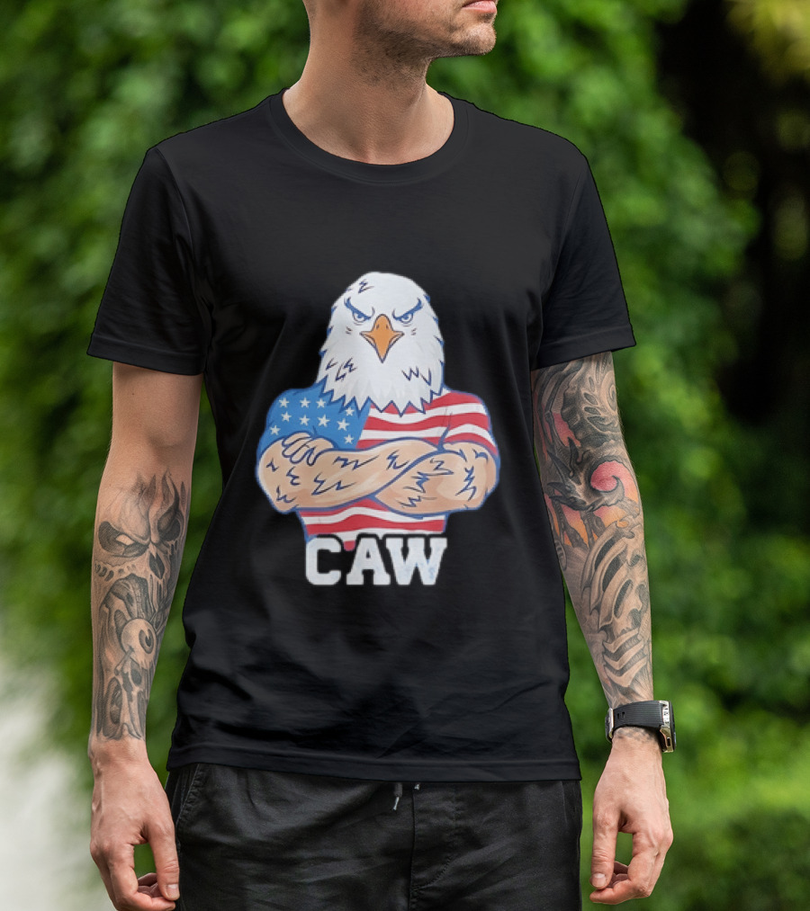 Pat McAfee Eagle Caw American Flag 4th Of July T-Shirt