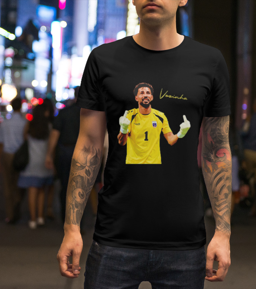 Vozinha Cape Verde National Team Number 1 Player Gesture T-Shirt