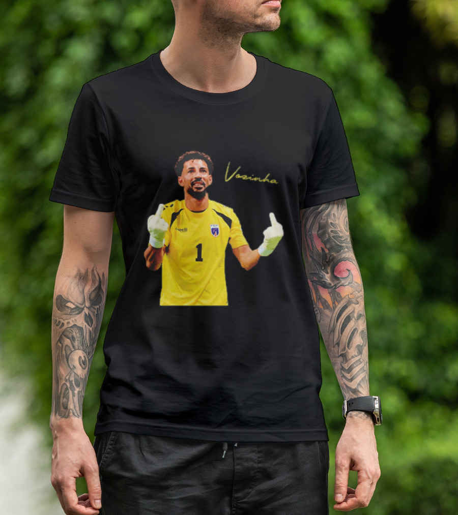 Vozinha Cape Verde National Team Number 1 Player Gesture T-Shirt
