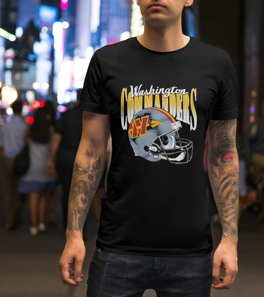 Washington Commanders Football Helmet Men's T-Shirt