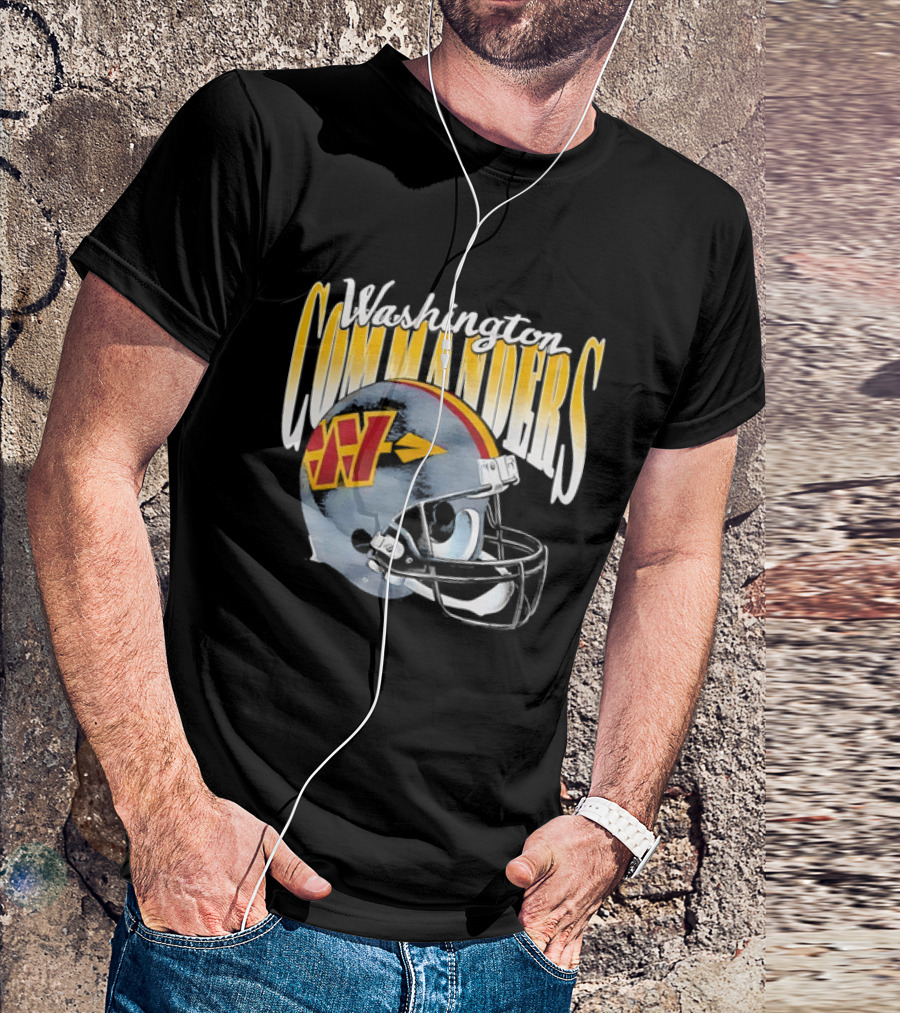Washington Commanders Football Helmet Men's T-Shirt