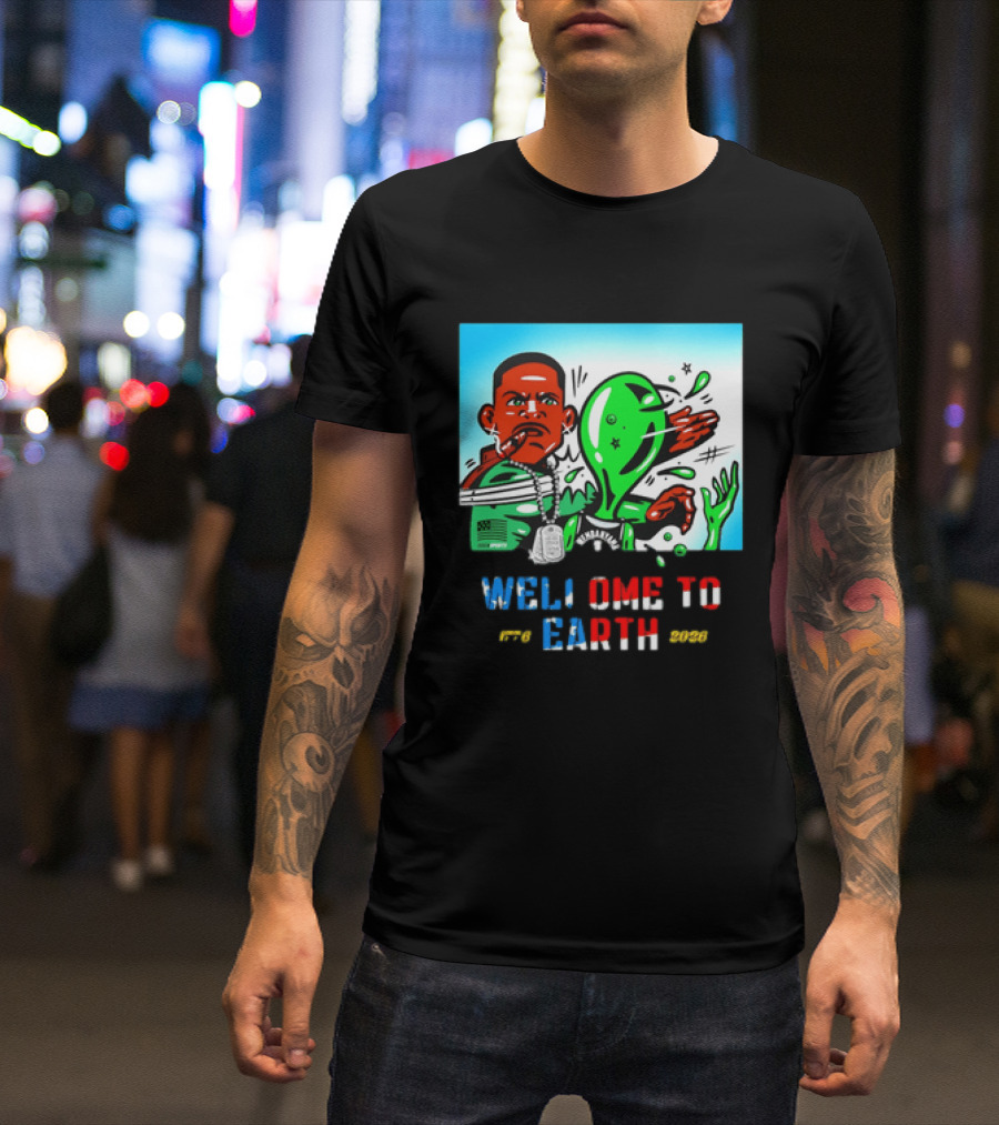 Victor Wembanyama San Antonio Spurs Welcome To Earth 1776 2026 T-Shirt