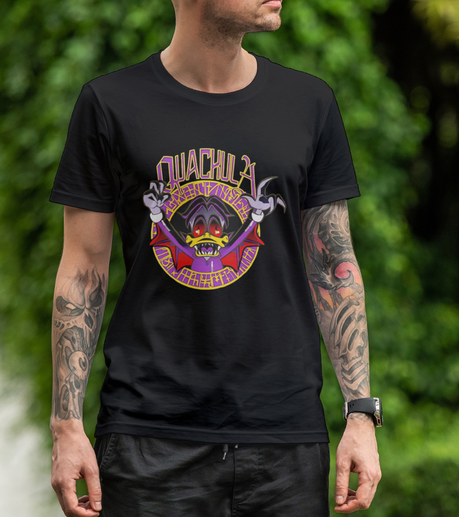 Quackula Vampire Duck Halloween Cartoon T-Shirt