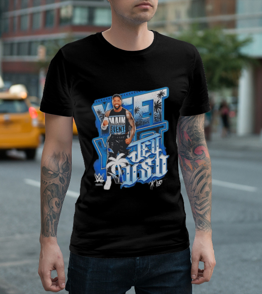 WWE Jey Uso Main Event Yeet Palm Trees Wrestling T-Shirt