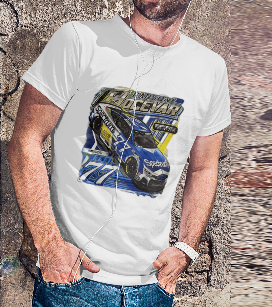 Carson Hocevar 77 Spectrum Chevrolet Camaro Spire Motorsports NASCAR Racing Team T-Shirt