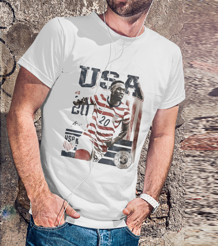 USA Soccer No. 20 United States Soccer Folarin Balogun T-Shirt