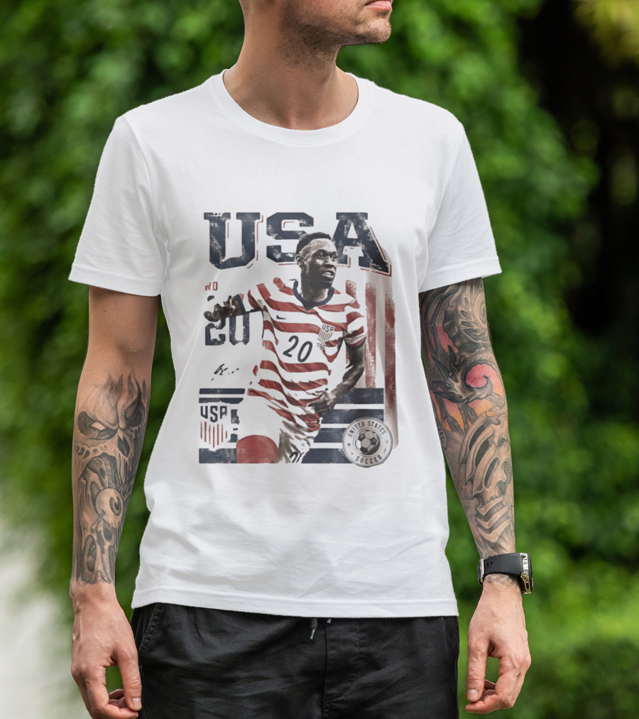 USA Soccer No. 20 United States Soccer Folarin Balogun T-Shirt