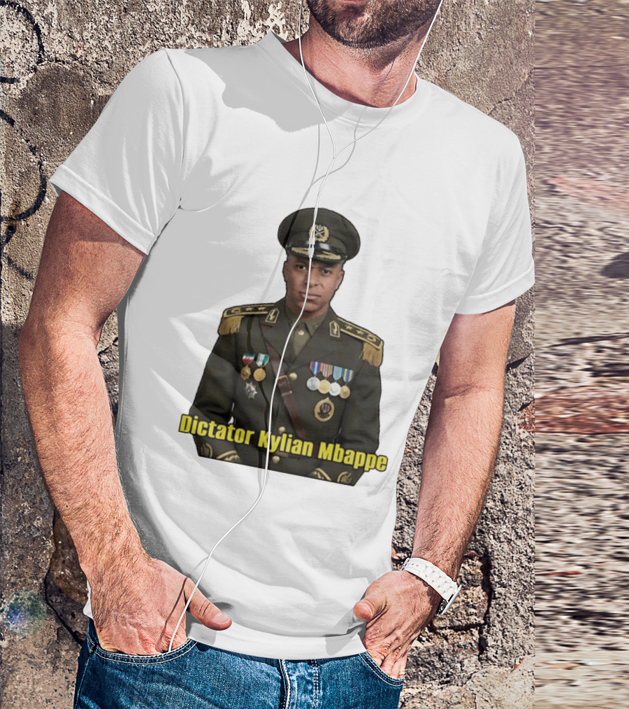 Kylian Mbappe France National Team Dictator Kylian Mbappe Military Uniform T-Shirt