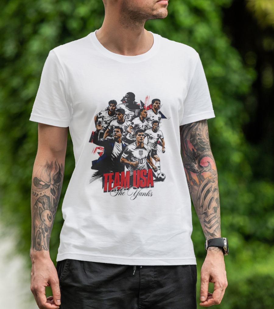 Team USA The Yanks USMNT Collage T-Shirt