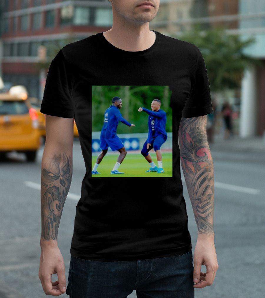 Kylian Mbappe Ousmane Dembele France National Football Team Training France Football Kings Of Europe T-Shirt