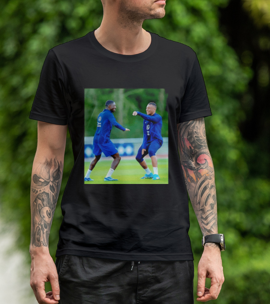 Kylian Mbappe Ousmane Dembele France National Football Team Training France Football Kings Of Europe T-Shirt