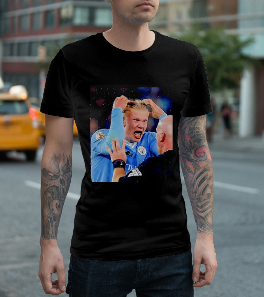 Erling Haaland Manchester City Emotional Reaction T-Shirt