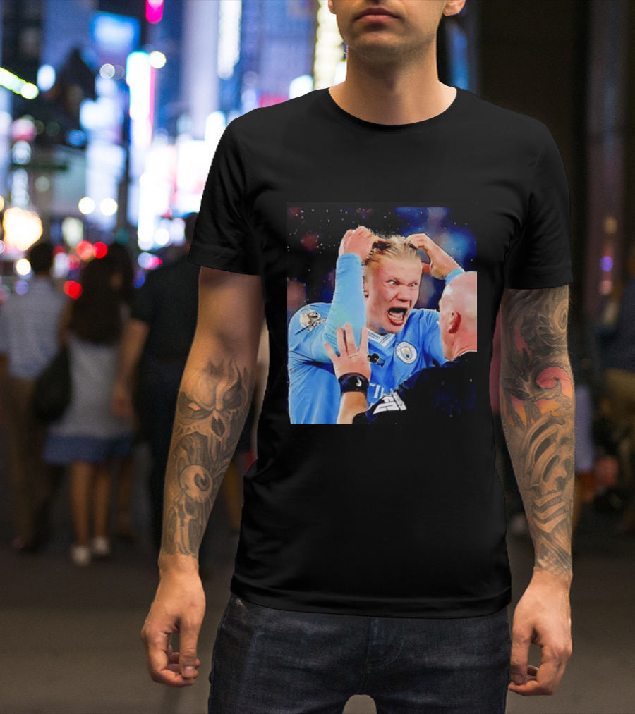 Erling Haaland Manchester City Emotional Reaction T-Shirt