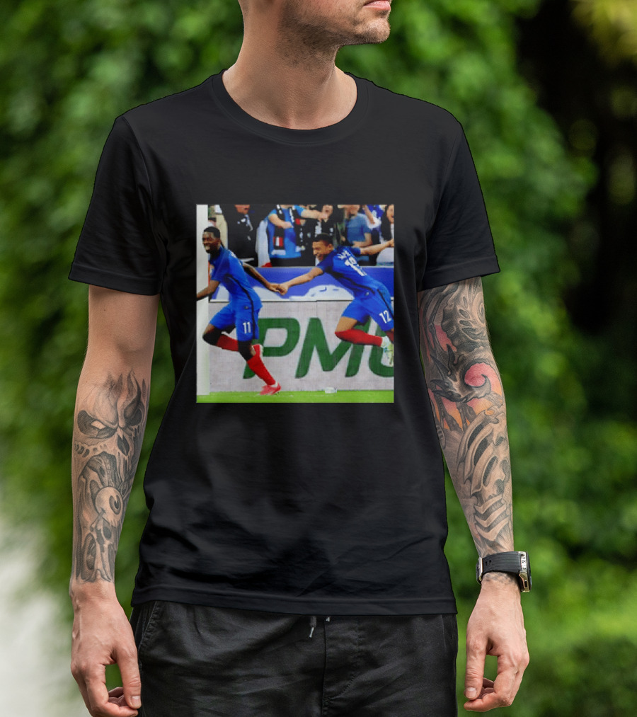 France National Team Kylian Mbappé Ousmane Dembélé Celebration T-Shirt