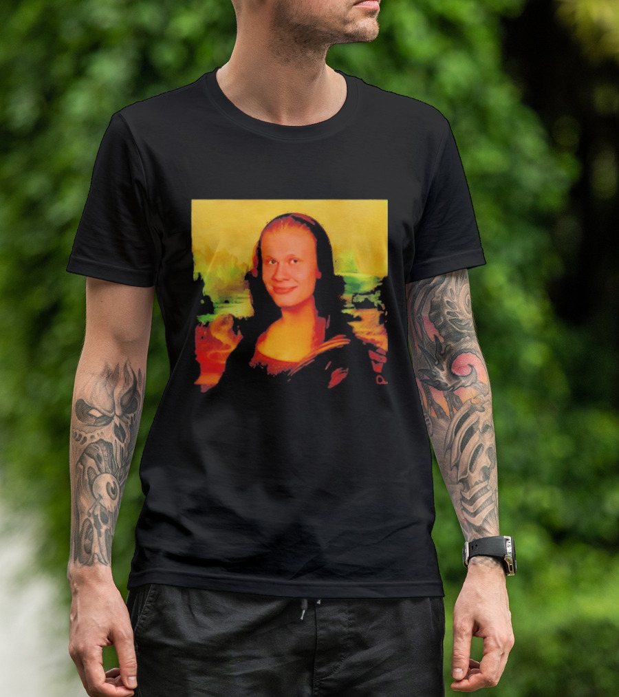 Mona Lisa Erling Haaland Manchester City Meme T-Shirt