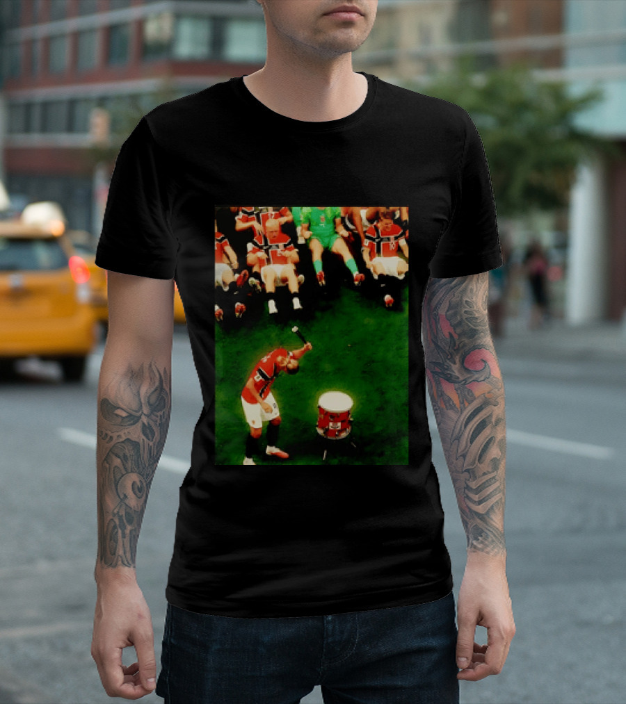Erling Haaland Norway Football Team Drummer Celebration 26WC T-Shirt
