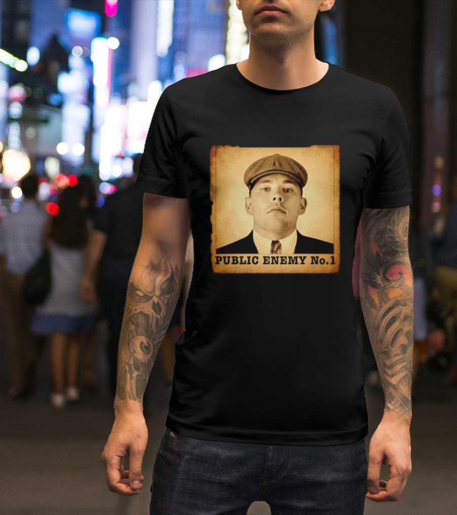 Los Angeles Dodgers Public Enemy No 1 Vintage Wanted T-Shirt