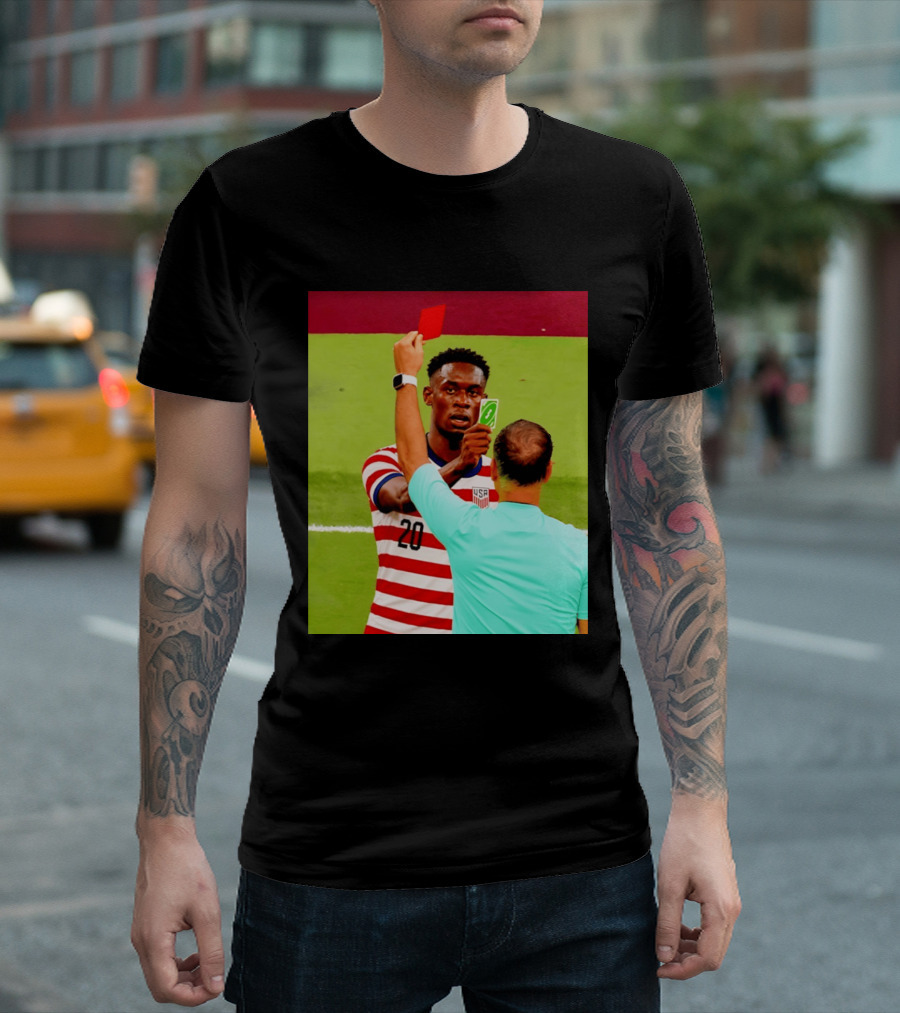 Folarin Balogun USMNT Number 20 Reverse Card Meme Soccer T-Shirt