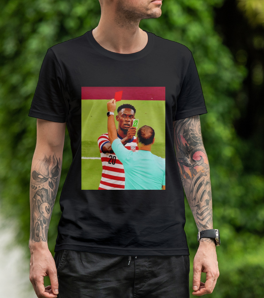 Folarin Balogun USMNT Number 20 Reverse Card Meme Soccer T-Shirt