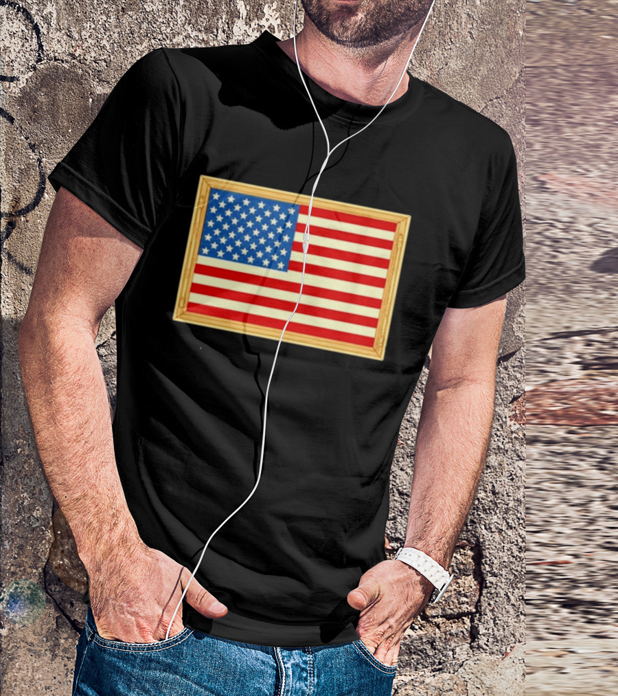 Theodore Roosevelt We Must Dare To Be Great American Flag T-Shirt