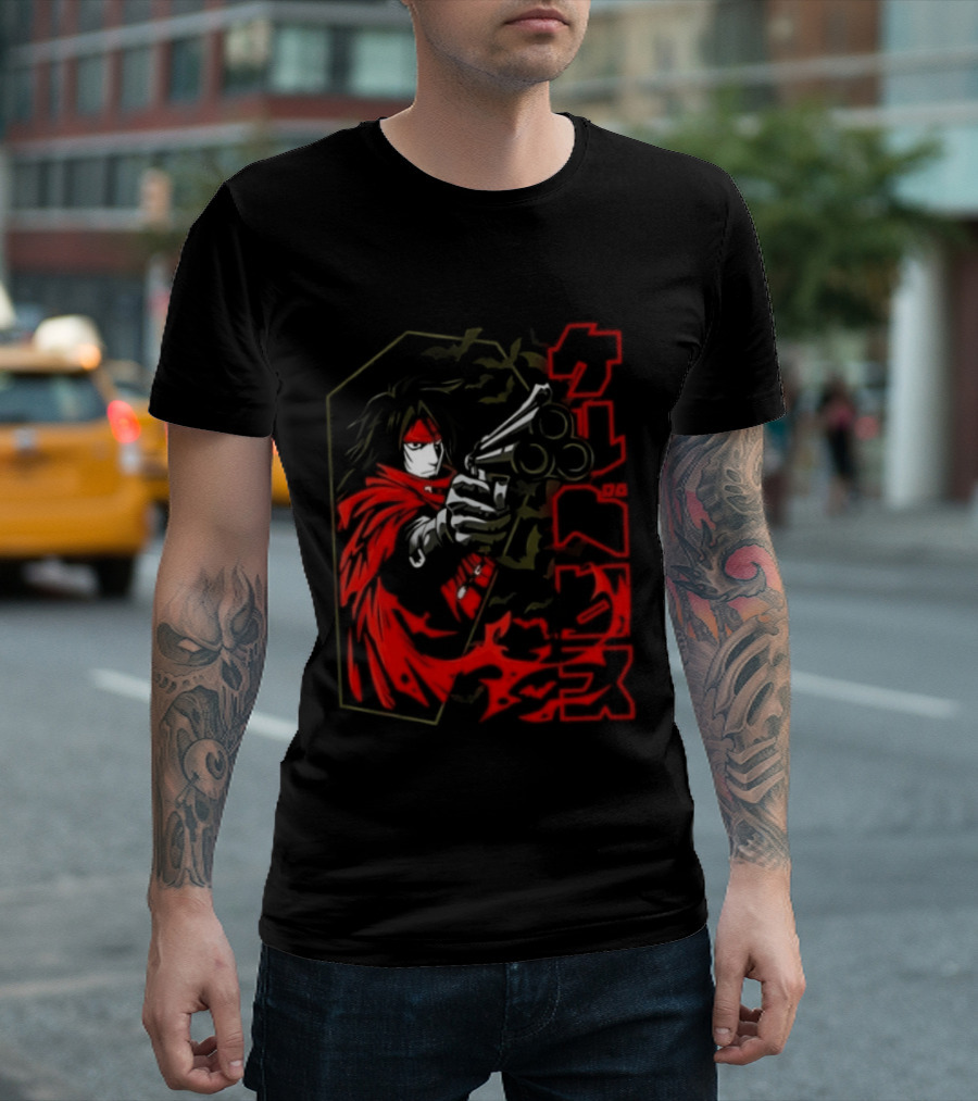 Vincent Valentine Final Fantasy VII Lock N Load Manga T-Shirt