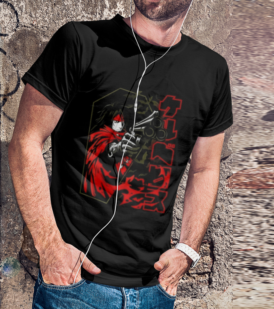 Vincent Valentine Final Fantasy VII Lock N Load Manga T-Shirt