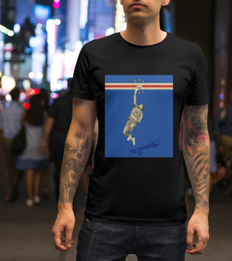 Vozinha Cape Verde African Cup Of Nations Soccer Star Goalkeeper Save T-Shirt