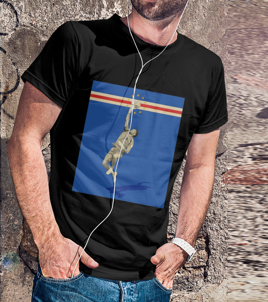 Vozinha Cape Verde African Cup Of Nations Soccer Star Goalkeeper Save T-Shirt