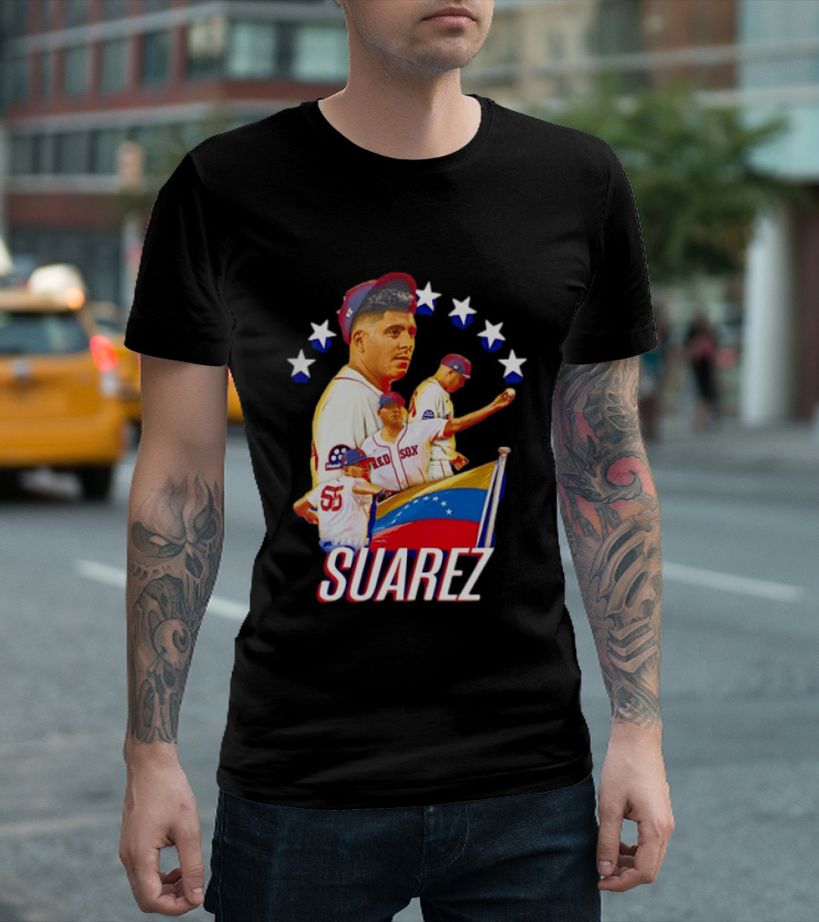 Ranger Suarez Philadelphia Phillies MLB Venezuela Flag Star Baseball T-Shirt