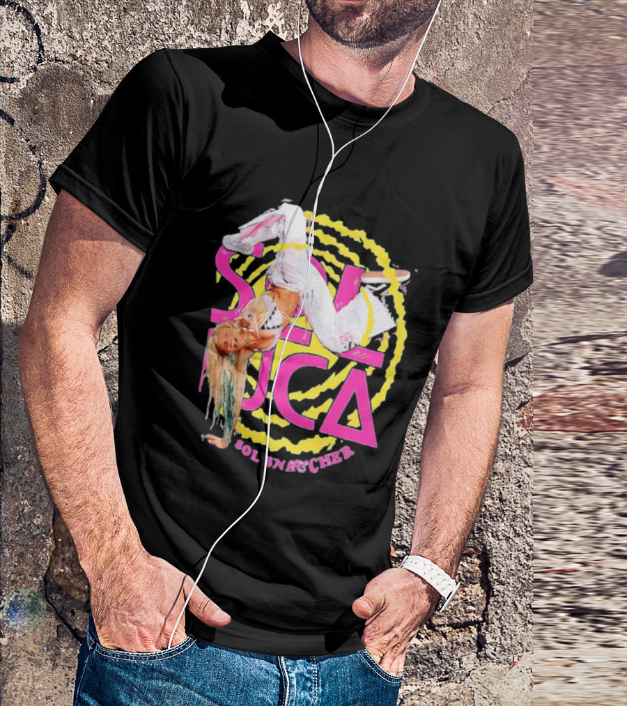 Sol Ruca Sol Snatcher WWE NXT Wrestling Star Colorful Backflip Action T-Shirt
