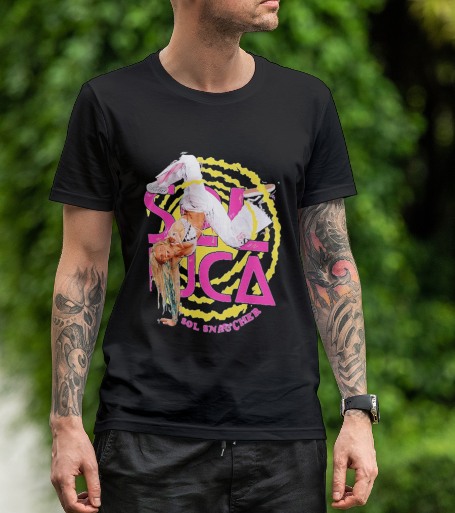 Sol Ruca Sol Snatcher WWE NXT Wrestling Star Colorful Backflip Action T-Shirt