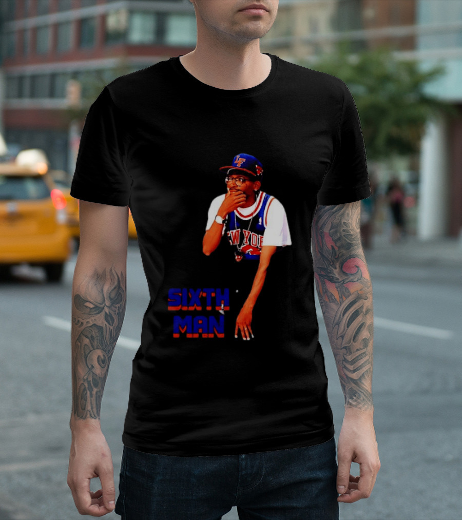Spike Lee New York Knicks Sixth Man Yankees Cap T-Shirt