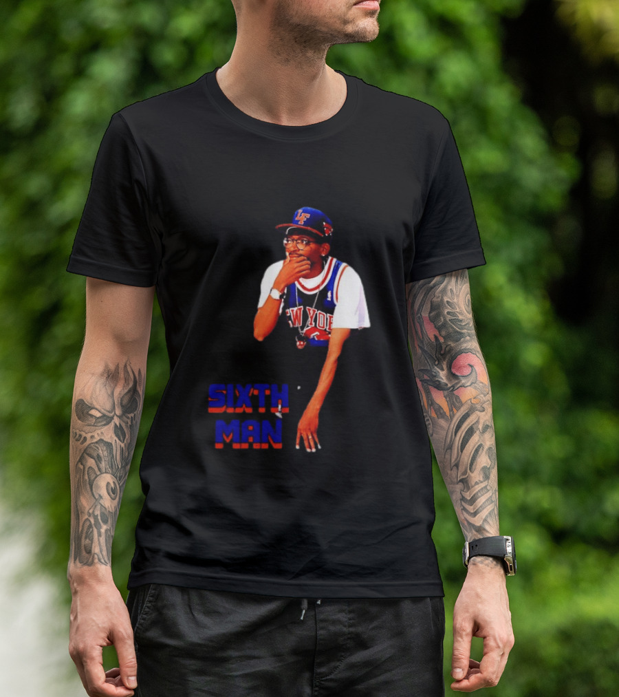 Spike Lee New York Knicks Sixth Man Yankees Cap T-Shirt